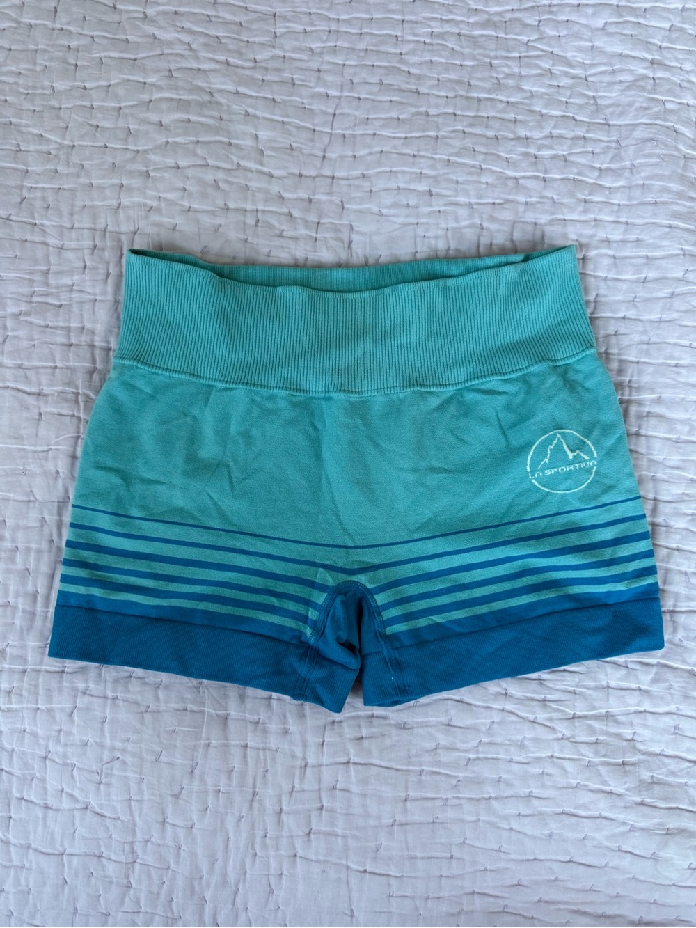 La Sportiva Seamless Climbing Shorts Blue Teal XS